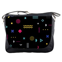 Geometric Art Colorful Shape Messenger Bag