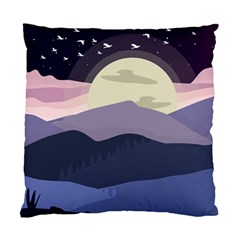 Illustration People Enjoying Summer Season Standard Cushion Case (one Side) by Ravend