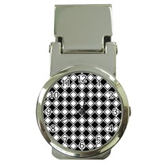 Square Diagonal Pattern Seamless Money Clip Watches by Ravend