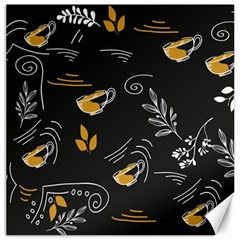 Illustration Leaves Leaf Naturecoffee Digital Paper Cup Canvas 12  X 12 