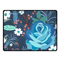 Floral Background Digital Art Fleece Blanket (small) by Ravend