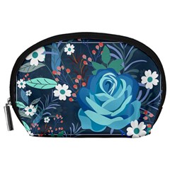 Floral Background Digital Art Accessory Pouch (large)