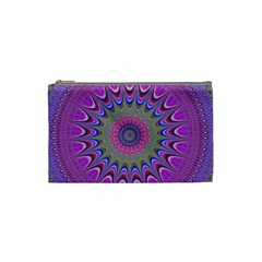 Art Mandala Design Ornament Flower Cosmetic Bag (small)