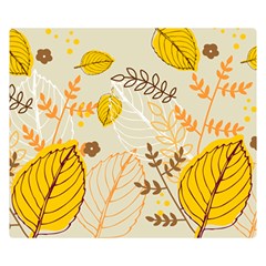 Nature Leaves Leaf Flowers Flower Background Wallpaper Double Sided Flano Blanket (small) 