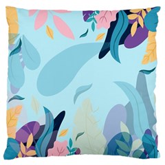 Leaves Leaf Nature Background Plant Large Flano Cushion Case (two Sides)