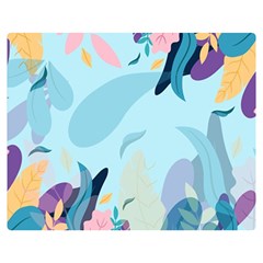 Leaves Leaf Nature Background Plant Double Sided Flano Blanket (medium) 