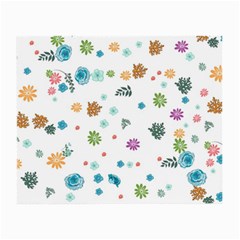 Flower Leaf Leaves Background Floral Small Glasses Cloth (2 Sides) by danenraven