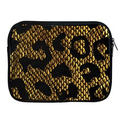 Metallic Snake Skin Pattern Apple Ipad 2/3/4 Zipper Cases