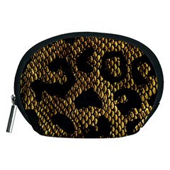 Metallic Snake Skin Pattern Accessory Pouch (medium)