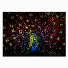 Beautiful Peacock Feather Large Glasses Cloth by Jancukart