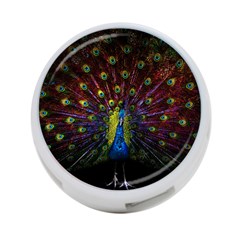 Beautiful Peacock Feather 4-port Usb Hub (one Side) by Jancukart