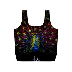 Beautiful Peacock Feather Full Print Recycle Bag (s) by Jancukart