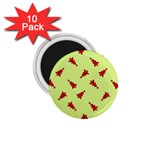 Red Christmas Tree Green 1.75  Magnets (10 pack)  Front