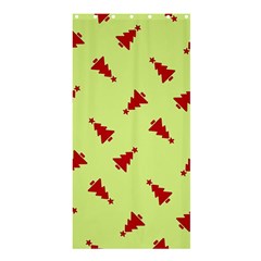 Red Christmas Tree Green Shower Curtain 36  X 72  (stall)  by TetiBright