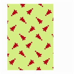 Red Christmas Tree Green Small Garden Flag (two Sides) by TetiBright