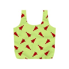 Red Christmas Tree Green Full Print Recycle Bag (s) by TetiBright