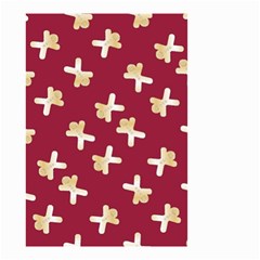 Gold Gingerbread Man Burgundy Small Garden Flag (two Sides) by TetiBright