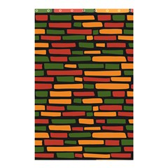 Ethiopian Bricks - Green, Yellow And Red Vibes Shower Curtain 48  X 72  (small) by ConteMonfreyShop