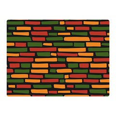 Ethiopian Bricks - Green, Yellow And Red Vibes Double Sided Flano Blanket (mini) by ConteMonfreyShop