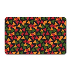 Ethiopian Triangles - Green, Yellow And Red Vibes Magnet (rectangular)