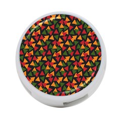 Ethiopian Triangles - Green, Yellow And Red Vibes 4-port Usb Hub (two Sides) by ConteMonfreyShop