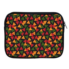 Ethiopian Triangles - Green, Yellow And Red Vibes Apple Ipad Zipper Case by ConteMonfreyShop