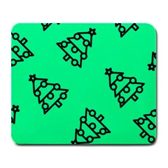 Tree With Ornaments Green Large Mousepads by TetiBright