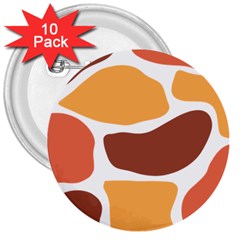 Geometric Pastel Bricks   3  Button (10 Pack)