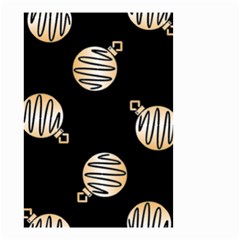 Gold Ornaments Black Small Garden Flag (two Sides) by TetiBright