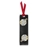 Gold Ornaments Black Small Book Marks Front