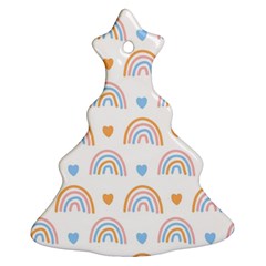 Rainbow Pattern   Christmas Tree Ornament (Two Sides)