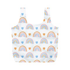 Rainbow Pattern   Full Print Recycle Bag (M)