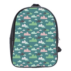 Llama Clouds   School Bag (large) by ConteMonfreyShop