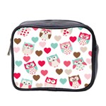 Lovely Owls Mini Toiletries Bag (Two Sides) Front