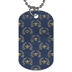 Blue Golden Bee   Dog Tag (two Sides) by ConteMonfreyShop