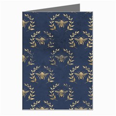 Blue Golden Bee   Greeting Card by ConteMonfreyShop