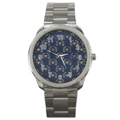 Blue Golden Bee   Sport Metal Watch by ConteMonfreyShop