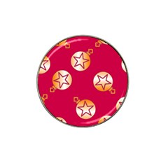 Orange Ornaments With Stars Pink Hat Clip Ball Marker (4 pack)