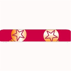 Orange Ornaments With Stars Pink Small Bar Mats