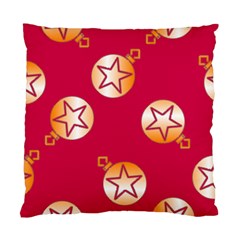 Orange Ornaments With Stars Pink Standard Cushion Case (Two Sides)