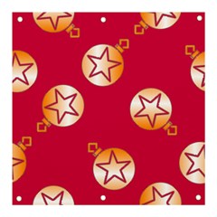 Orange Ornaments With Stars Pink Banner and Sign 3  x 3 