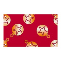 Orange Ornaments With Stars Pink Banner and Sign 5  x 3 