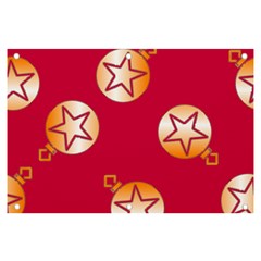 Orange Ornaments With Stars Pink Banner and Sign 6  x 4 