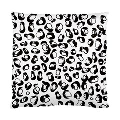 Black And White Leopard Print Jaguar Dots Standard Cushion Case (one Side) by ConteMonfreyShop