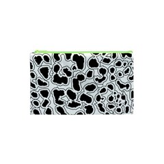 Black And White Dots Jaguar Cosmetic Bag (xs) by ConteMonfreyShop