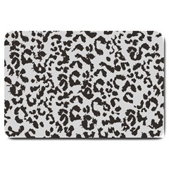 Leopard Print Gray Theme Large Doormat by ConteMonfreyShop