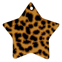 Leopard Print Spots Ornament (star) by ConteMonfreyShop