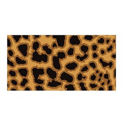 Leopard Print Spots Satin Wrap 35  X 70  by ConteMonfreyShop