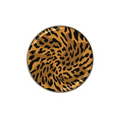 Leopard Print Jaguar Dots Brown Hat Clip Ball Marker by ConteMonfreyShop