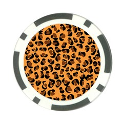 Leopard Print Peach Colors Poker Chip Card Guard (10 Pack) by ConteMonfreyShop